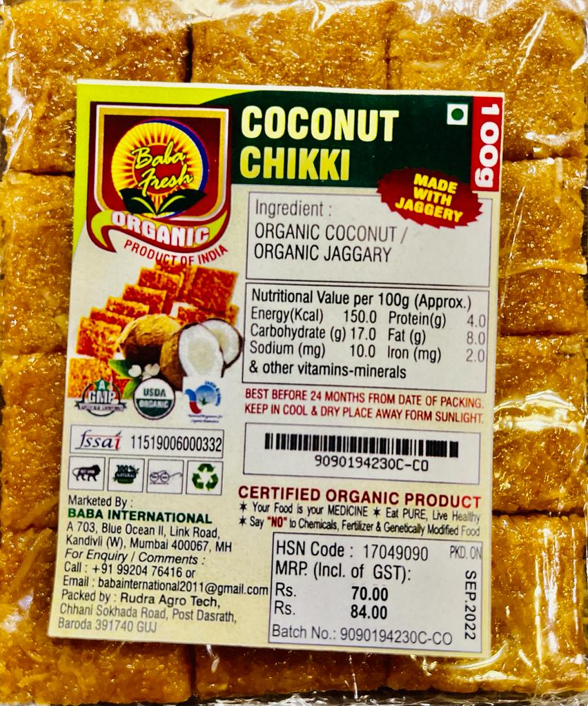 Coconut Chikki100g