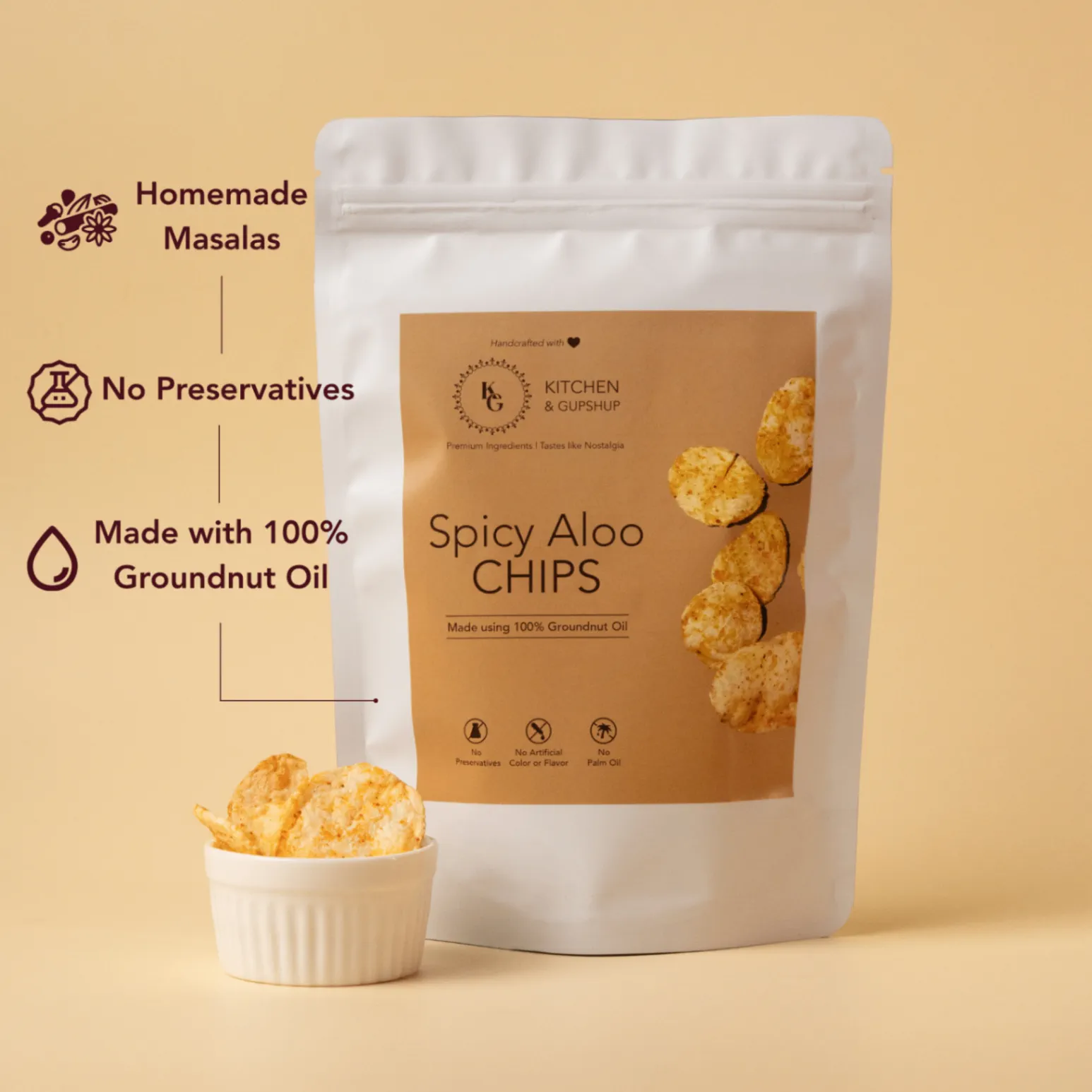 Spicy Aloo Chips100gm