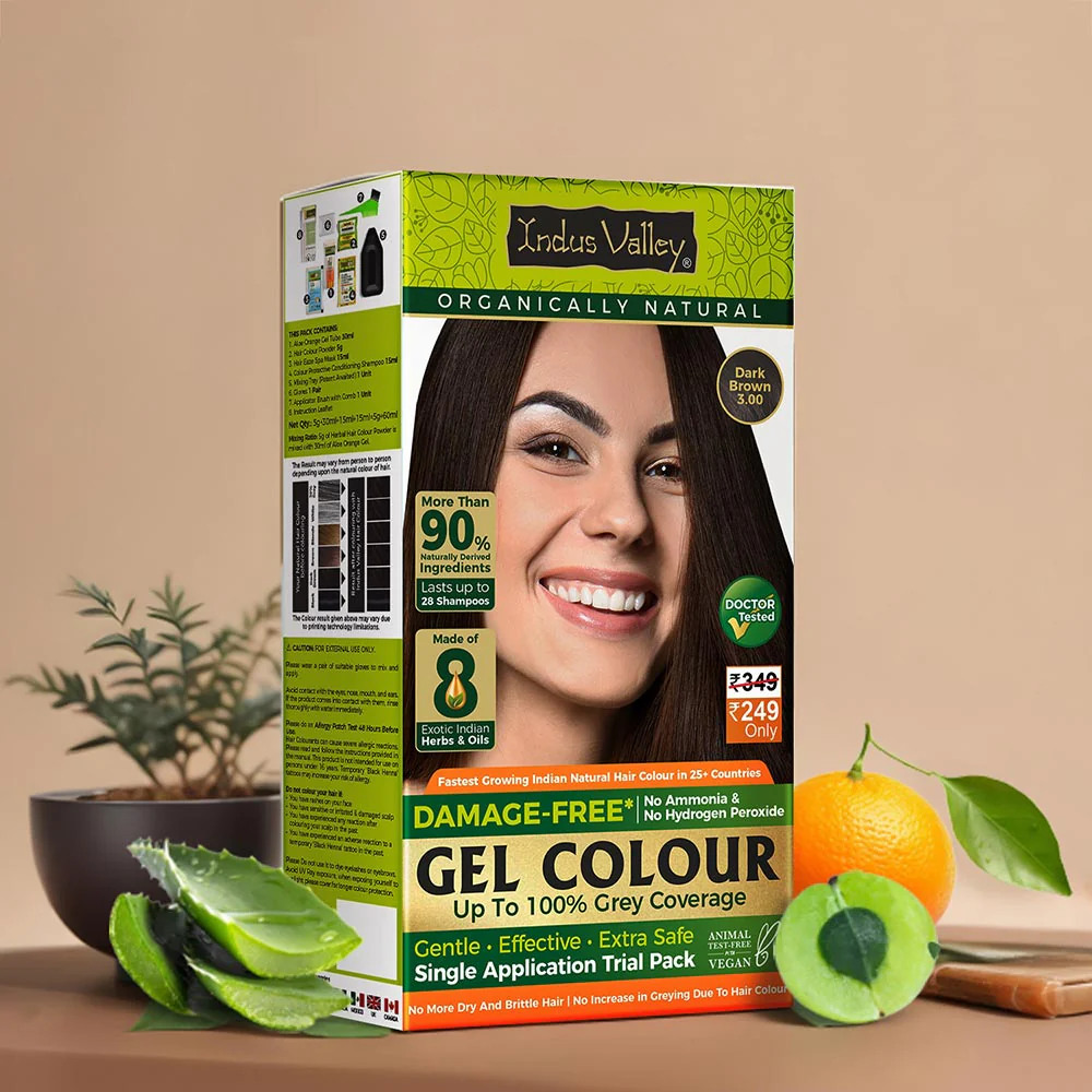 Dark Brown Damage Free Gel Hair Color