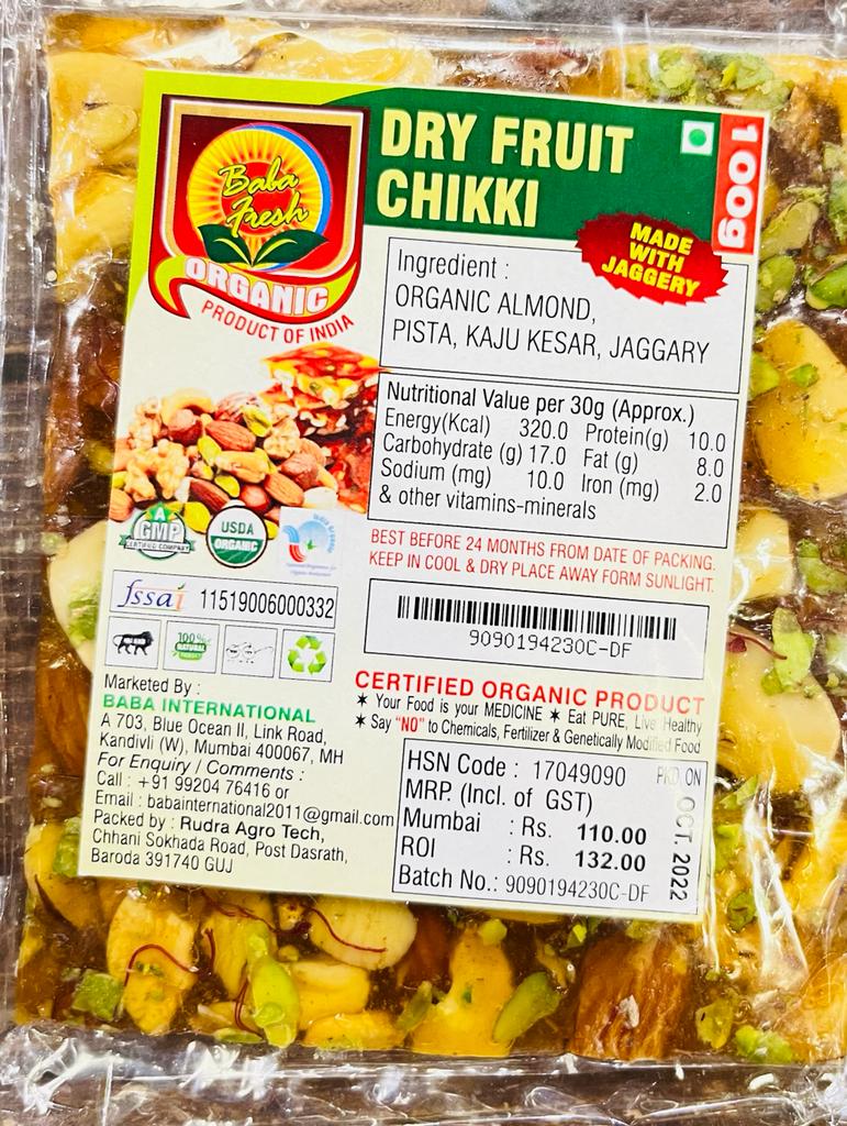 Dry Fruit Chikki 100g