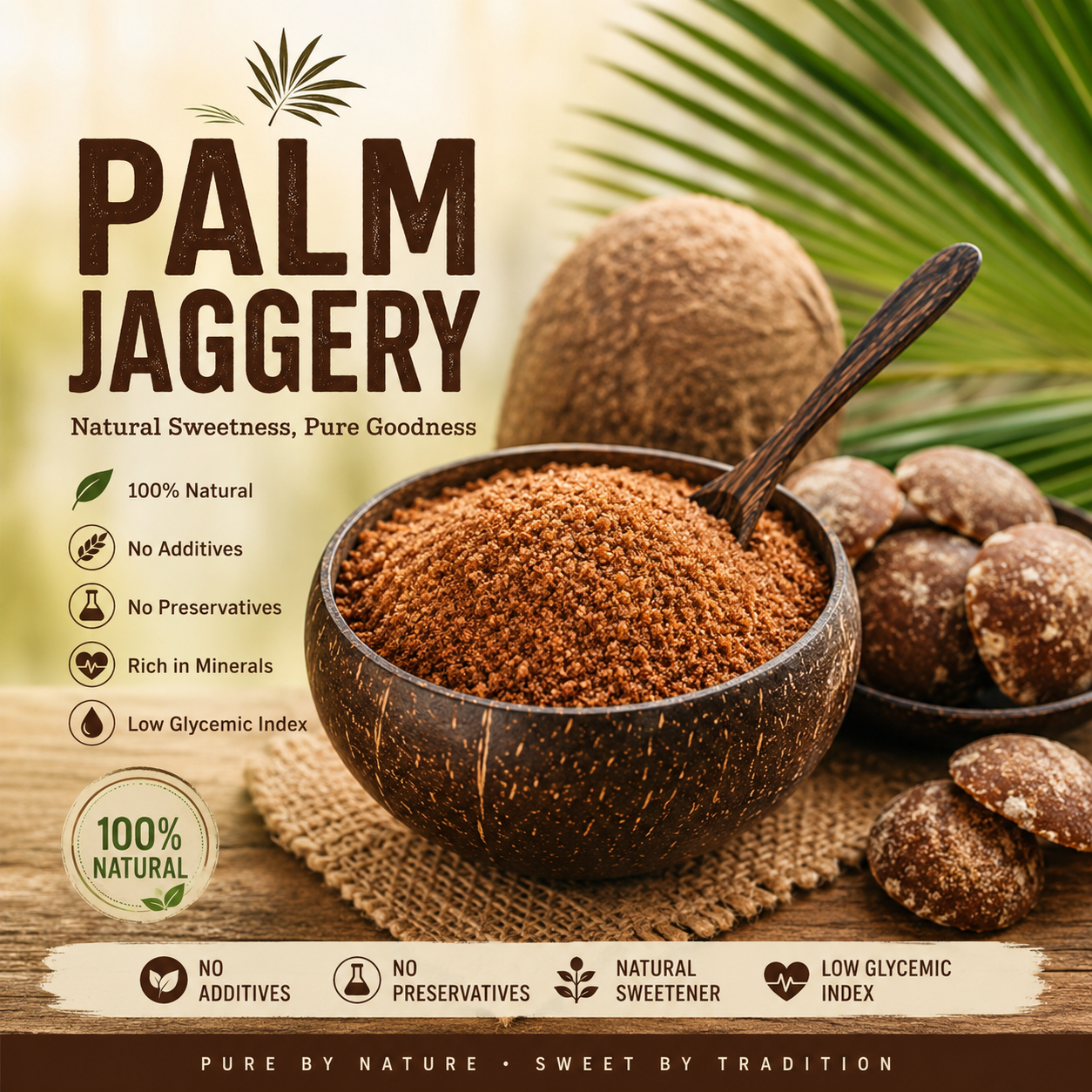 palm jaggery 100gm